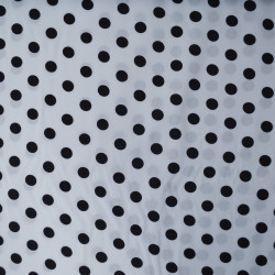 Viscose with polka dots (small) - White - Calissone