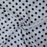 Viscose with polka dots (small) - White - Calissone