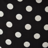 Viscose with polka dots (large) - Black - Calissone