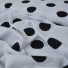 Viscose with polka dots (large) - White - Calissone