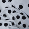 Viscose with polka dots (large) - White - Calissone