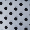Viscose with polka dots (large) - White - Calissone