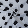 Viscose with polka dots (large) - White - Calissone