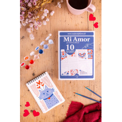 Mi amor paint number kit - Calissone