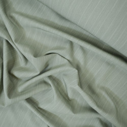 Twill moyen à rayures - Vert menthe - Calissone