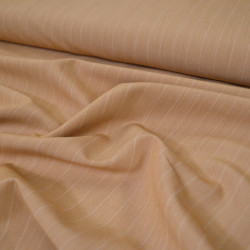 Twill moyen à rayures - Beige foncé - Calissone