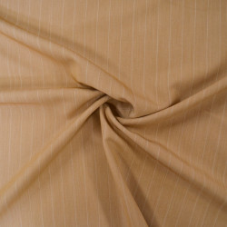 Medium striped twill - Dark beige - Calissone