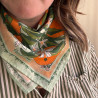 Cotton scarf / bandana 55cm - Fruity Indian Zoé - Calissone