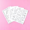 Coloring postcard - Cat - Calissone