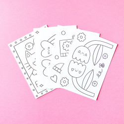 Coloring postcard - Heart - Calissone