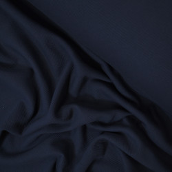 Jersey gaufré - Bleu marine - Calissone
