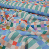 Viscose multi-colored checkerboard - Calissone
