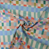 Viscose multi-colored checkerboard - Calissone