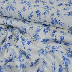 Floral bouquet openwork knit - Blue - Calissone