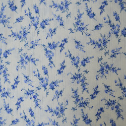 Floral bouquet openwork knit - Blue - Calissone