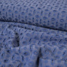 Linen English embroidery - Denim blue - Calissone
