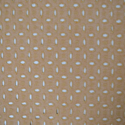 Linen English embroidery - Camel - Calissone