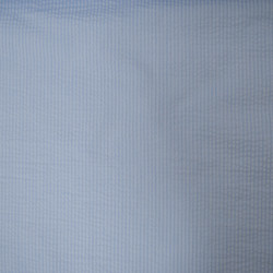 Coton seersucker à rayures - Bleu ciel - Calissone