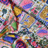 Satin de coton summer patchwork exotique - Calissone