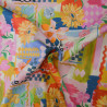 Satin de coton color patchwork - Jaune - Calissone