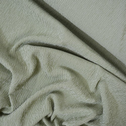 Seersucker vichy petits carreaux - Vert - Calissone