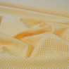 Coton vichy jaune - Petits carreaux - Calissone