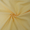 Coton vichy jaune - Petits carreaux - Calissone