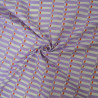 Lilac geometric block print cotton poplin - Calissone