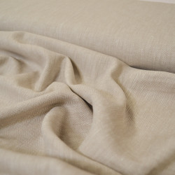 Lin coton chevron - Beige - Calissone