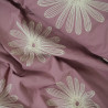 Floral embroidered cotton - Terracotta - Calissone