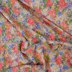 Viscose florale - Rose - Calissone