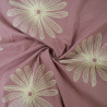 Floral embroidered cotton - Terracotta - Calissone