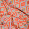 Orange diamond viscose satin - Calissone