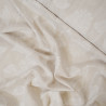Jacquard de coton à rayures aux fleurs brodées - Sable - Calissone