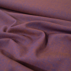 Lin coton uni - Bleu et marron - Calissone