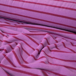 Striped terrycloth jersey - Pink / Fuchsia - Calissone