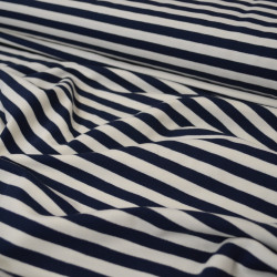 French Terry sailor top - Navy blue - Calissone