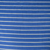 Jersey éponge à rayures - Bleu / Ecru - Calissone