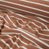 Striped terrycloth jersey - Brown / Ecru - Calissone