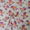 Cotton poplin Poodle dogs - Pink - Jennifer Bouron - Calissone