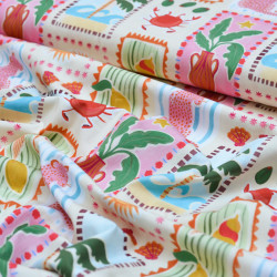 Cotton poplin - Sun Vibes - Calissone