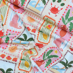 Cotton poplin - Sun Vibes - Calissone