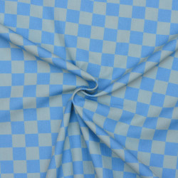 Popeline de coton - Checker summer - Calissone