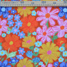 Viscose texturé - Flower Crush - Orange - Calissone