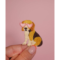 Beagle iron-on patch - Calissone