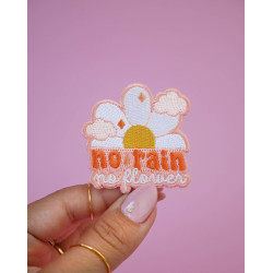 Patch thermocollant No Rain No Flower - Calissone