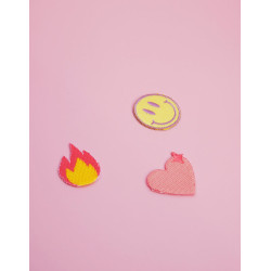 Mini Smiley Emoji iron-on patch - Calissone