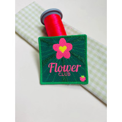 Flower Club iron-on patch - Calissone
