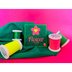 Flower Club iron-on patch - Calissone