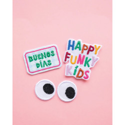 Pack 3 patchs thermocollants Happy Funky - Calissone